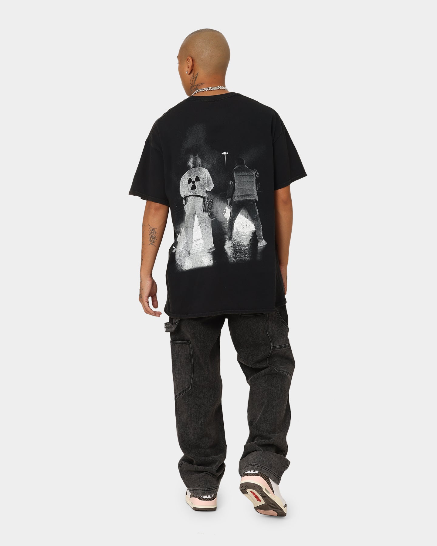 Vintage Back To The Future Movie T-Shirt - Washed Black Cotton Tee - Retro 80s Inspired Graphic Tee - Perfect for Movie Fans, Cosplay, and Casual Wear