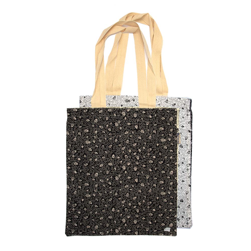 Emanuel Cotton Tote Bag for Women - Eco-Friendly Reusable Grocery Shopping Bag with Stylish Print | Perfect for Beach, Work, Travel & Daily Use