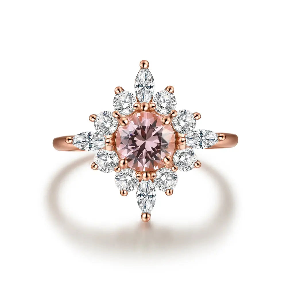 Anna Ring Blush - Elegant Rose Gold Plated Fashion Ring for Women | Perfect for Date Night, Parties & Everyday Wear