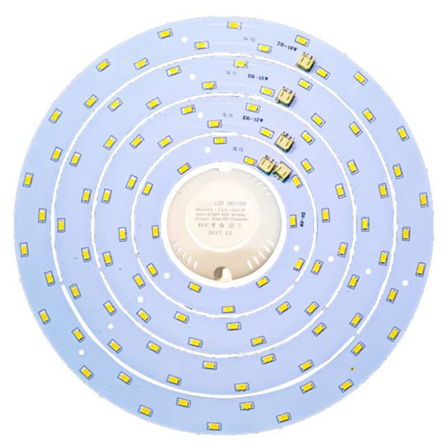6W/12W/15W/18W Round LED Panel Light - 5730 SMD Ceiling Lamp Fixture for Home & Office Decoration - Energy Saving Dimmable Lighting for Bedroom, Living Room, Kitchen