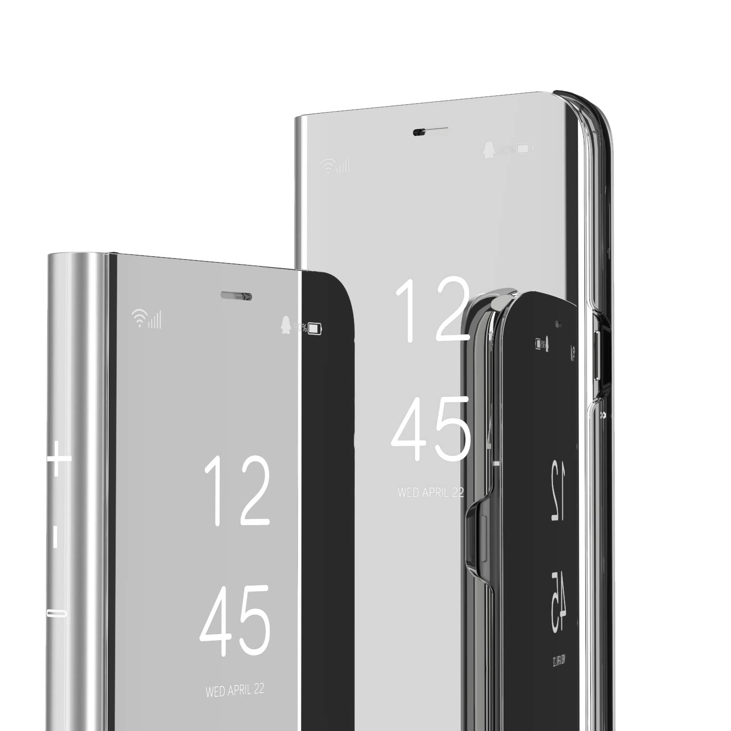 Premium Mirror Design Ultra Slim Clear View Flip Case with Kickstand for iPhone 12 Pro Max (6.7