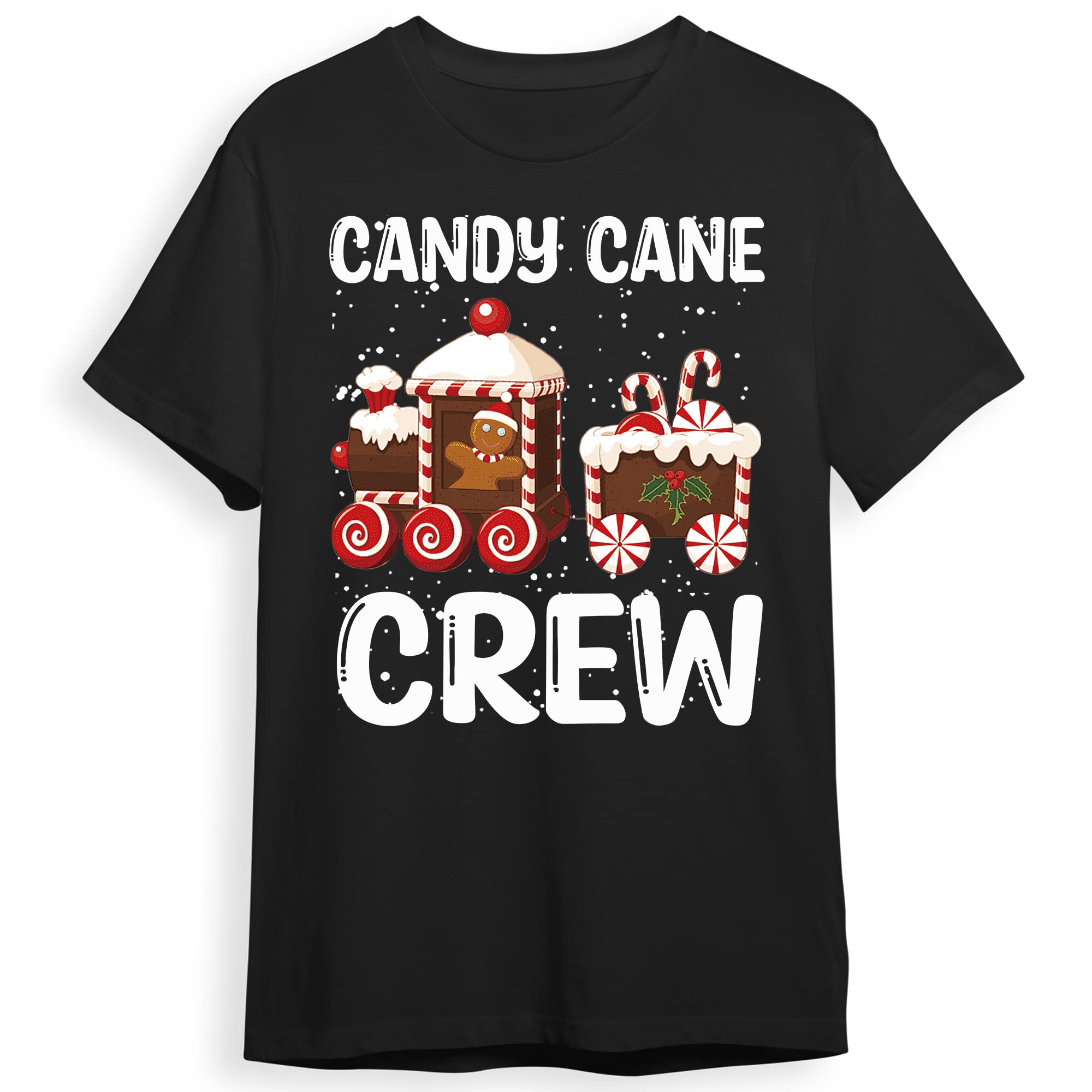 Funny Candy Cane Crew Christmas T-Shirt for Men & Women - Holiday Party Gift, Ugly Sweater Contest, Family Matching Outfits, Xmas Office Celebration