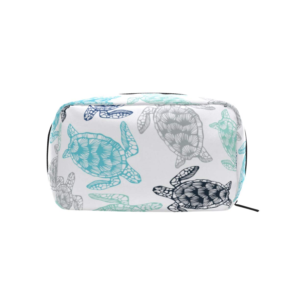 MOYYO Sea Turtle Makeup Bag - Waterproof Travel Cosmetic Organizer for Women & Girls - Perfect for Beach & Travel