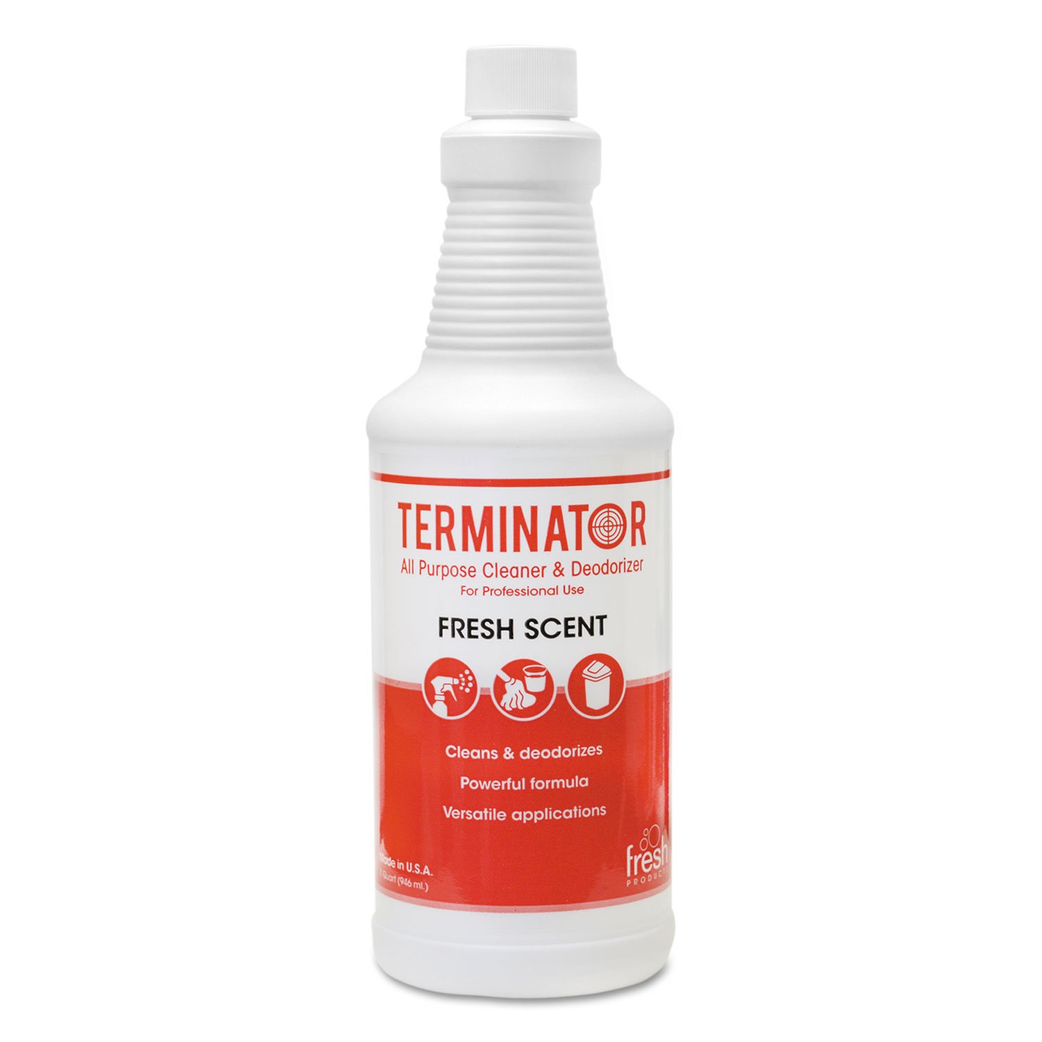 FPI1232TNCT Terminator All-Purpose Cleaner & Deodorizer - Fresh Scent for Kitchen, Bathroom, Car & Home Cleaning | Eliminates Odors & Disinfects Surfaces
