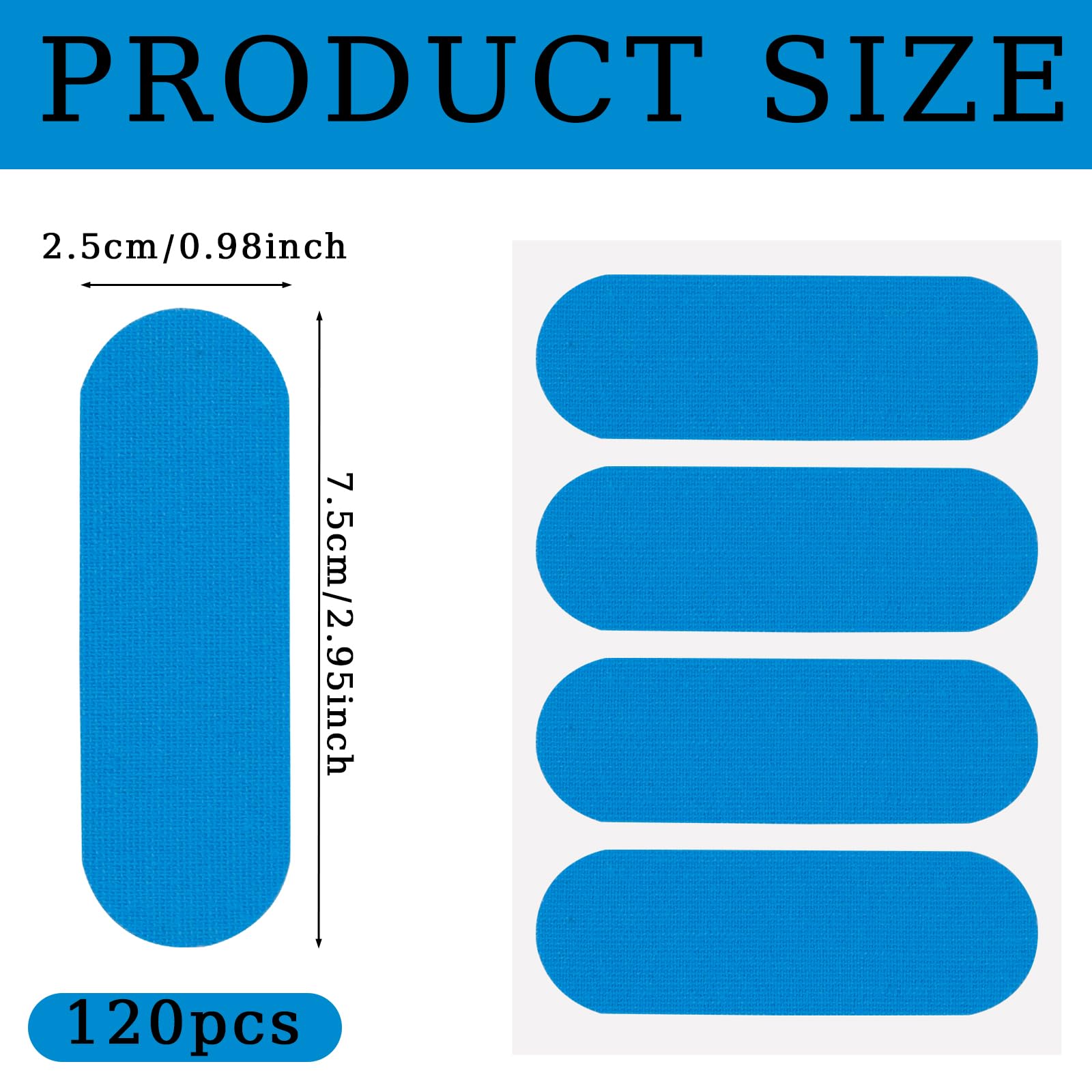 120-Piece Blue Bowling Thumb Tape - Durable Elastic Finger Protector for Bowlers | Performance Sports Tape for Enhanced Grip & Comfort | Perfect for League Play, Practice & Competitive Tournaments