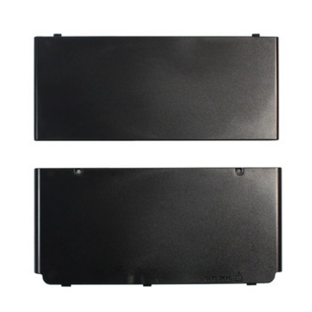 Original Nintendo New 3DS 2015 Version Replacement Faceplate & Battery Cover - Black Shell Case for Upper & Back Housing - Perfect for Gaming Protection & Customization