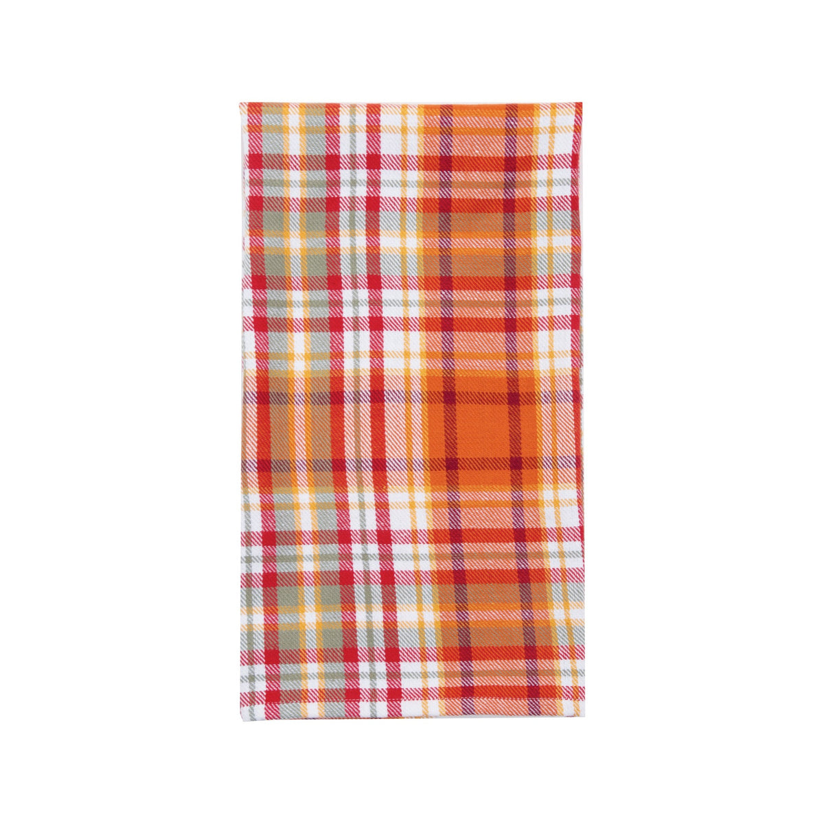Autumn Plaid Napkins - 12 Pack Premium Cotton Table Napkins for Fall Dinner Parties, Thanksgiving, and Seasonal Home Decor