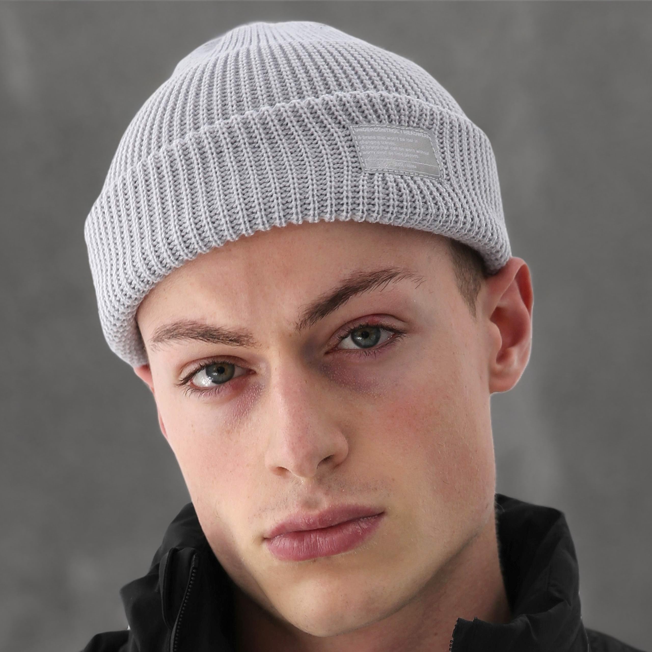 UNDERCONTROL Winter Fisherman Beanie for Men & Women - Unisex Knit Skull Cap, Roll-Up Watch Hat, Warm Docker Style in Multiple Colors - Perfect for Outdoor Activities, Fishing, Hiking & Cold Weather