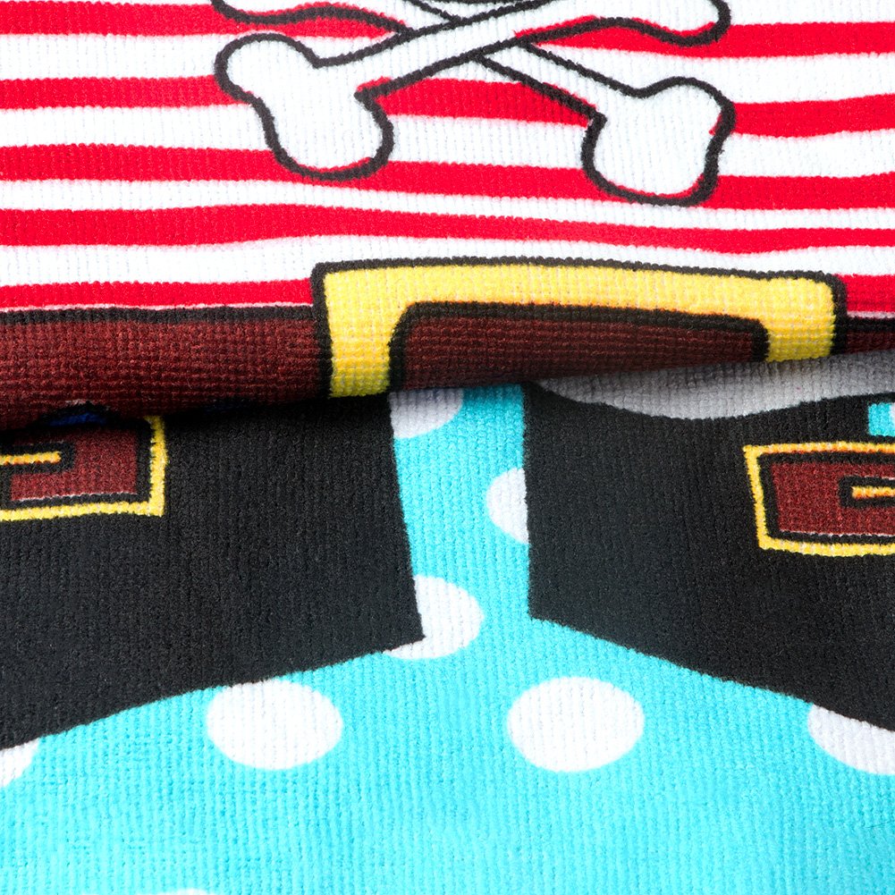 Pirates Themed Hooded Baby Bath Towel - 24