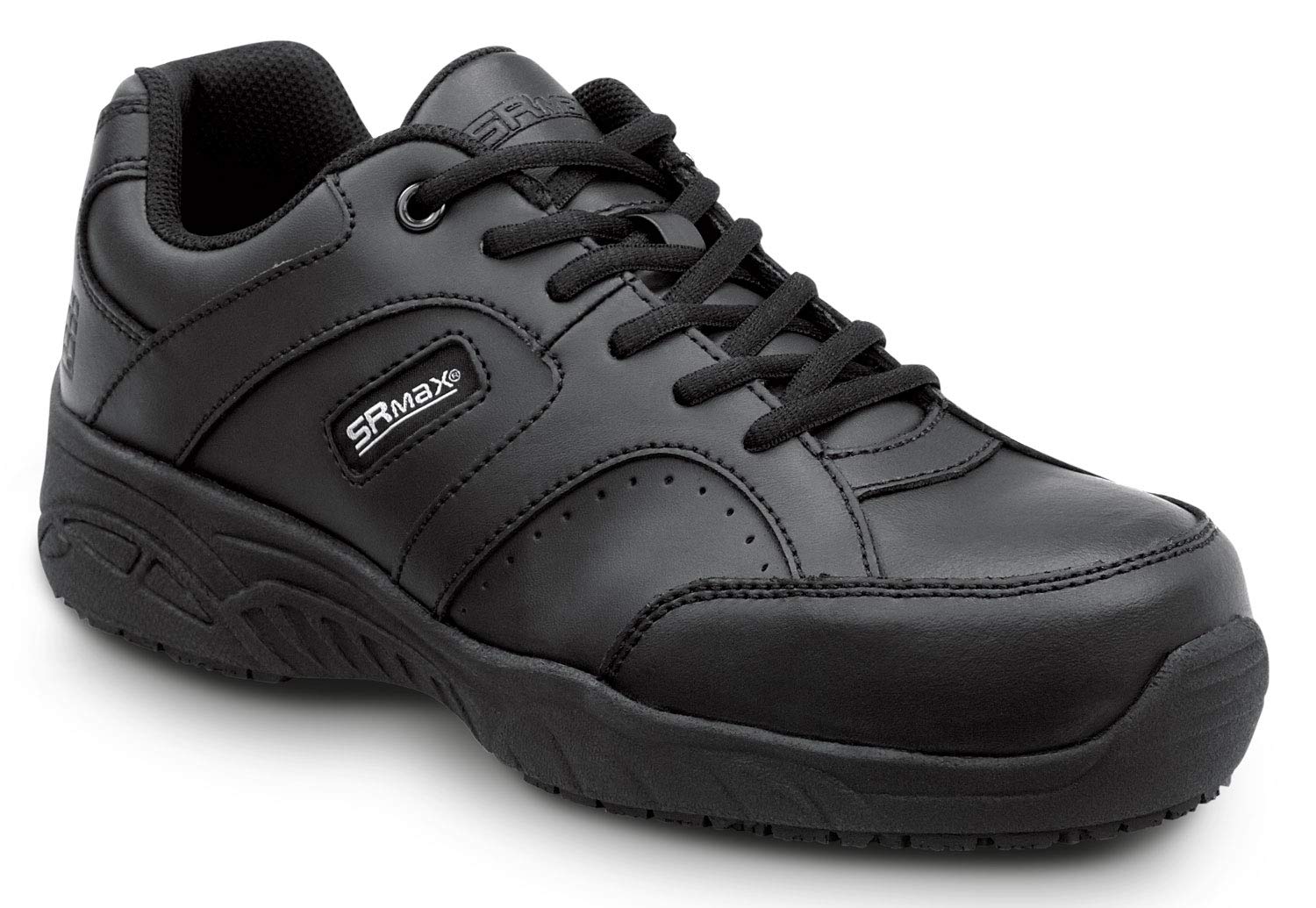 SR Max Fairfax II Men's Black Athletic Slip Resistant Composite Toe EH Safety Work Shoes - Ideal for Construction, Warehouse & Industrial Work Environments