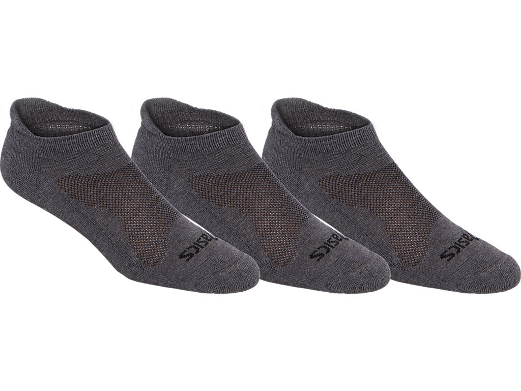 ASICS Cushion Low Cut Athletic Socks 3-Pack - Breathable Running Socks for Men & Women (Grey Heather) - Perfect for Running, Gym & Everyday Wear