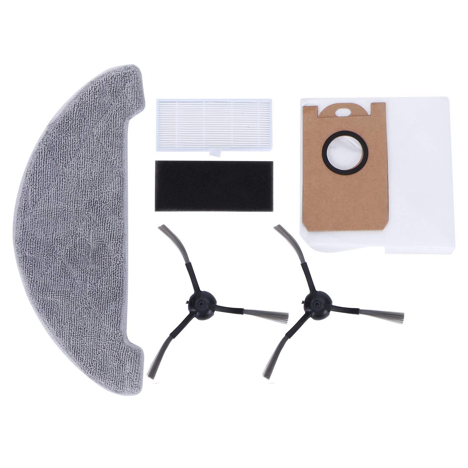 Proscenic M7 Max Robot Vacuum Side Brush & Dust Bag Kit - Replacement Parts for Proscenic M7 Max Vacuum Cleaner - Perfect for Hard Floors, Carpets & Pet Hair Cleaning