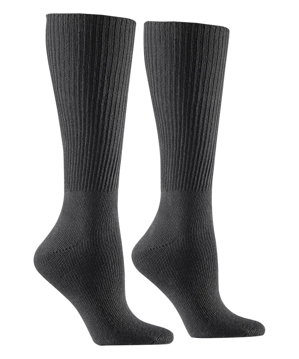 2 Pack Diabetic Socks for Men & Women - Ultra Soft Breathable Cotton Non-Binding Ankle Socks - Ideal for Diabetes, Circulation, Swollen Feet - Perfect for Daily Wear, Work & Travel