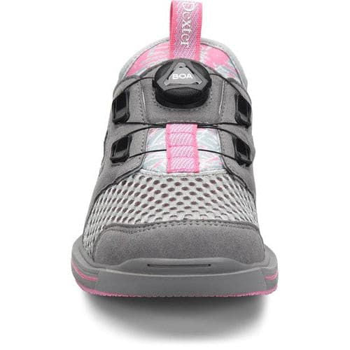 Dexter Women's DexLite Pro BOA Bowling Shoes - Grey/Pink Right Hand - Lightweight Comfort for Competitive & League Bowling