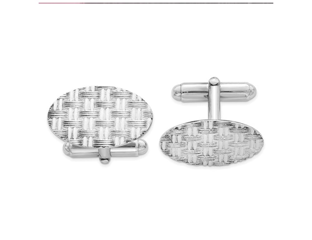 Premium Sterling Silver Men's Cufflinks - Elegant Dress Shirt Accessories for Weddings, Business Meetings & Formal Events
