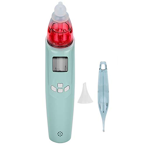 Electric Nose Cleaner for Babies - Ergonomic & Portable Nasal Aspirator, Safe Small Size Durable Newborn Care Gift for Moms (Green) | Perfect for Home Use, Travel & Infant Nasal Hygiene