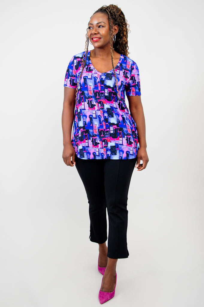 Victoria Jackie S/S Bamboo Top - Breathable & Comfortable Women's Summer Blouse for Casual Wear & Outdoor Activities