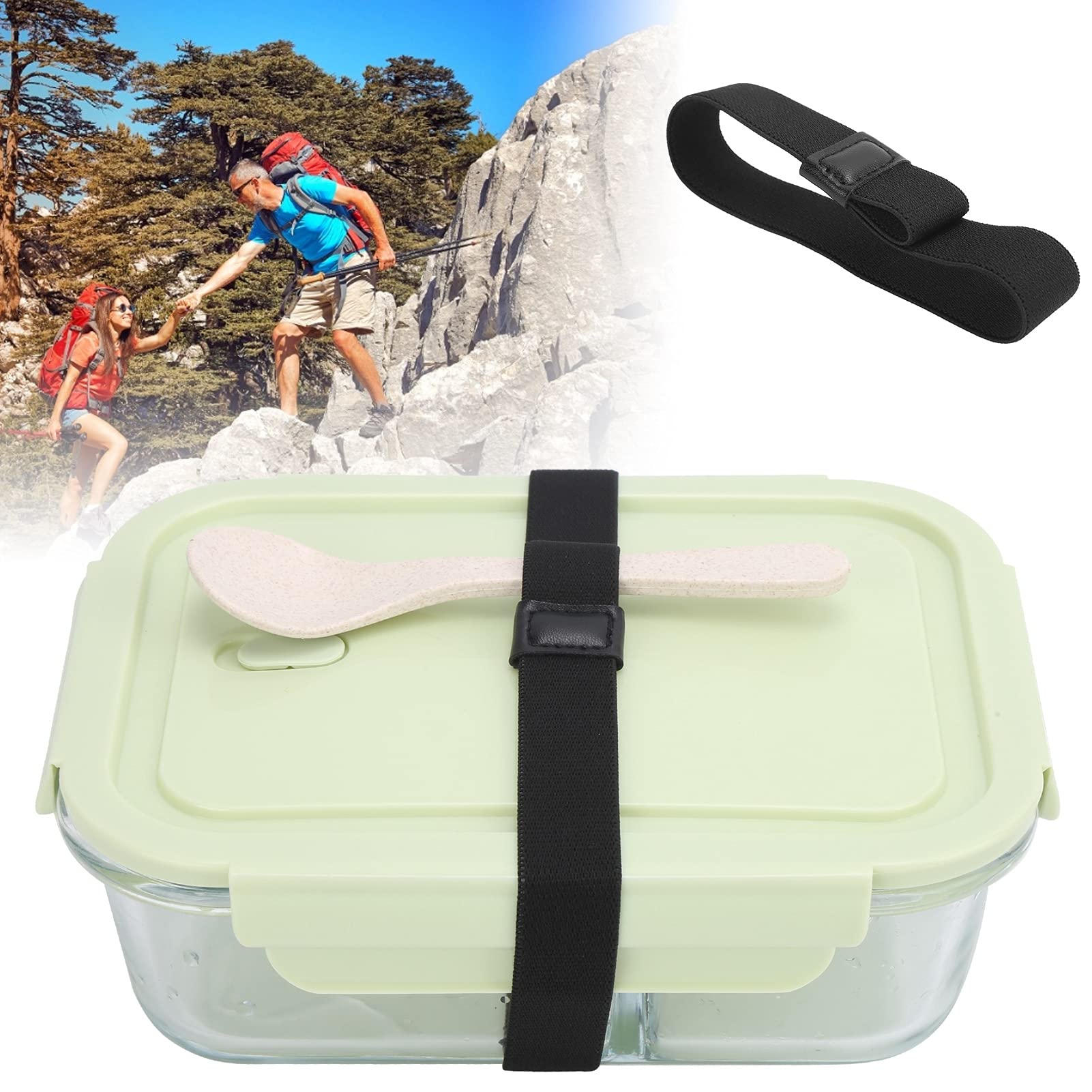 Alomejor Stretchable Lunch Box Sealing Strap - Reusable Food Container Band for School, Office, Gym & Outdoor Picnics | Keep Meals Fresh During Workouts, Hiking and Travel