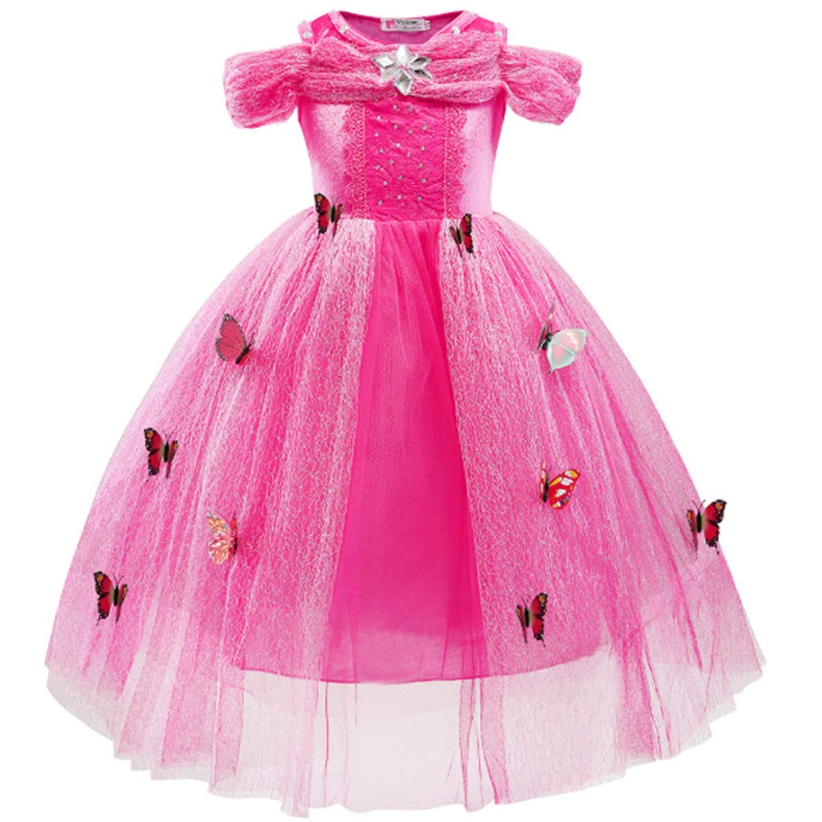 **Cinderella Princess Dress for Girls - Elegant Fancy Costume for Halloween, Birthday, Christmas & Evening Parties | Perfect for Cosplay, Pageants & Special Occasions**