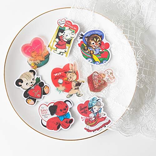 Vintage Kawaii Animal Stickers - 80Pcs for Scrapbooking & Journaling