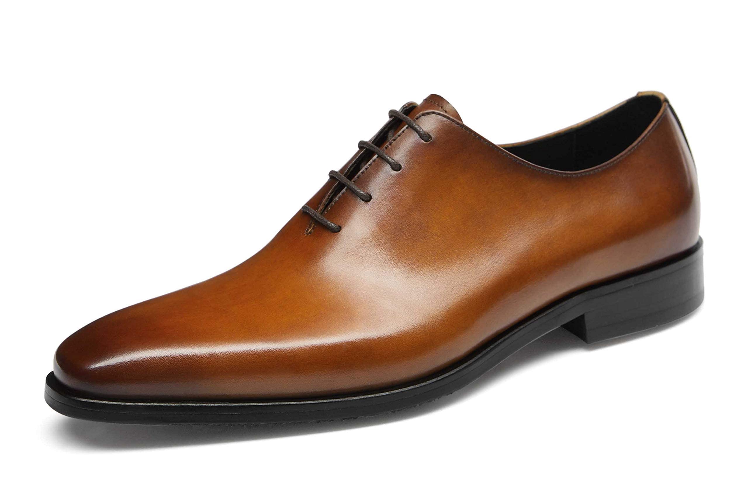 Premium Men's Oxford Dress Shoes - Genuine Leather Formal Shoes for Business, Weddings & Special Occasions