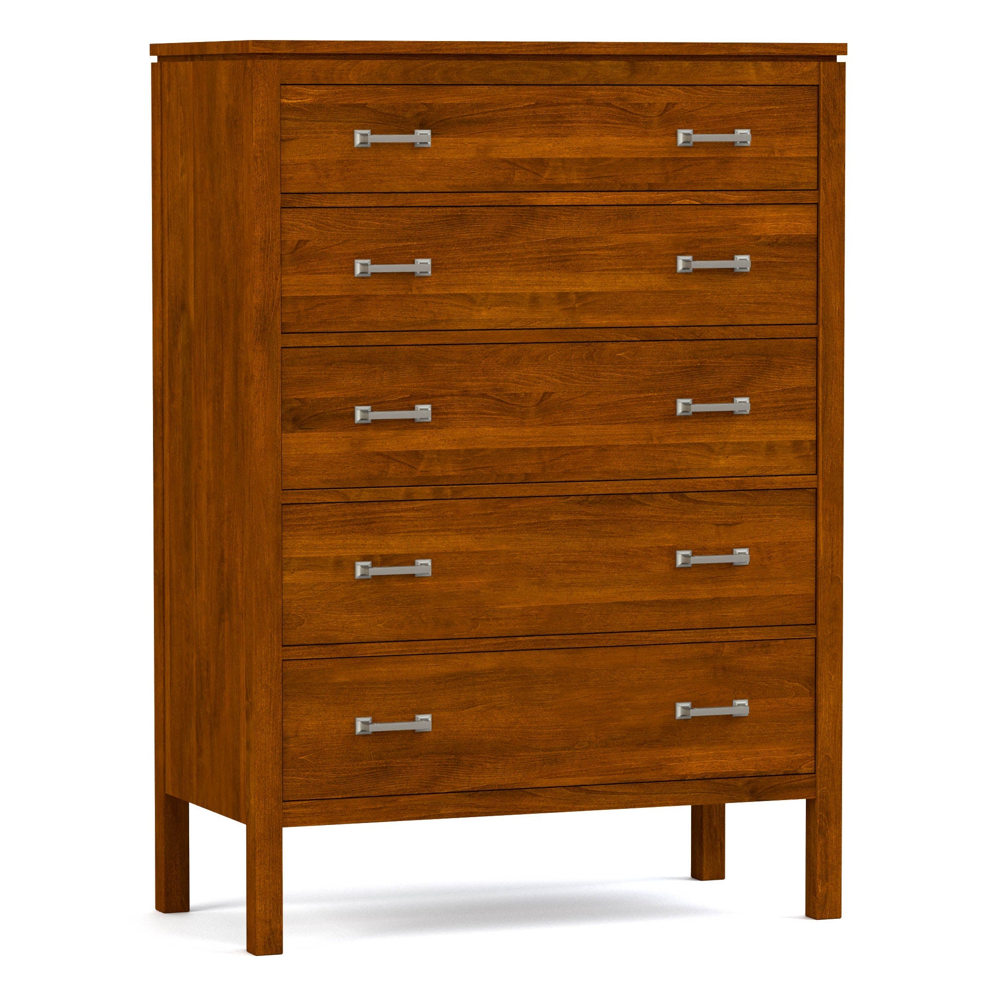Dwyer Tall Chest - 5-Drawer Solid Wood Dresser for Bedroom Storage | Modern & Spacious Organizer for Clothes, Linens & Accessories | Perfect for Master Bedroom, Guest Room & Dorm Organization