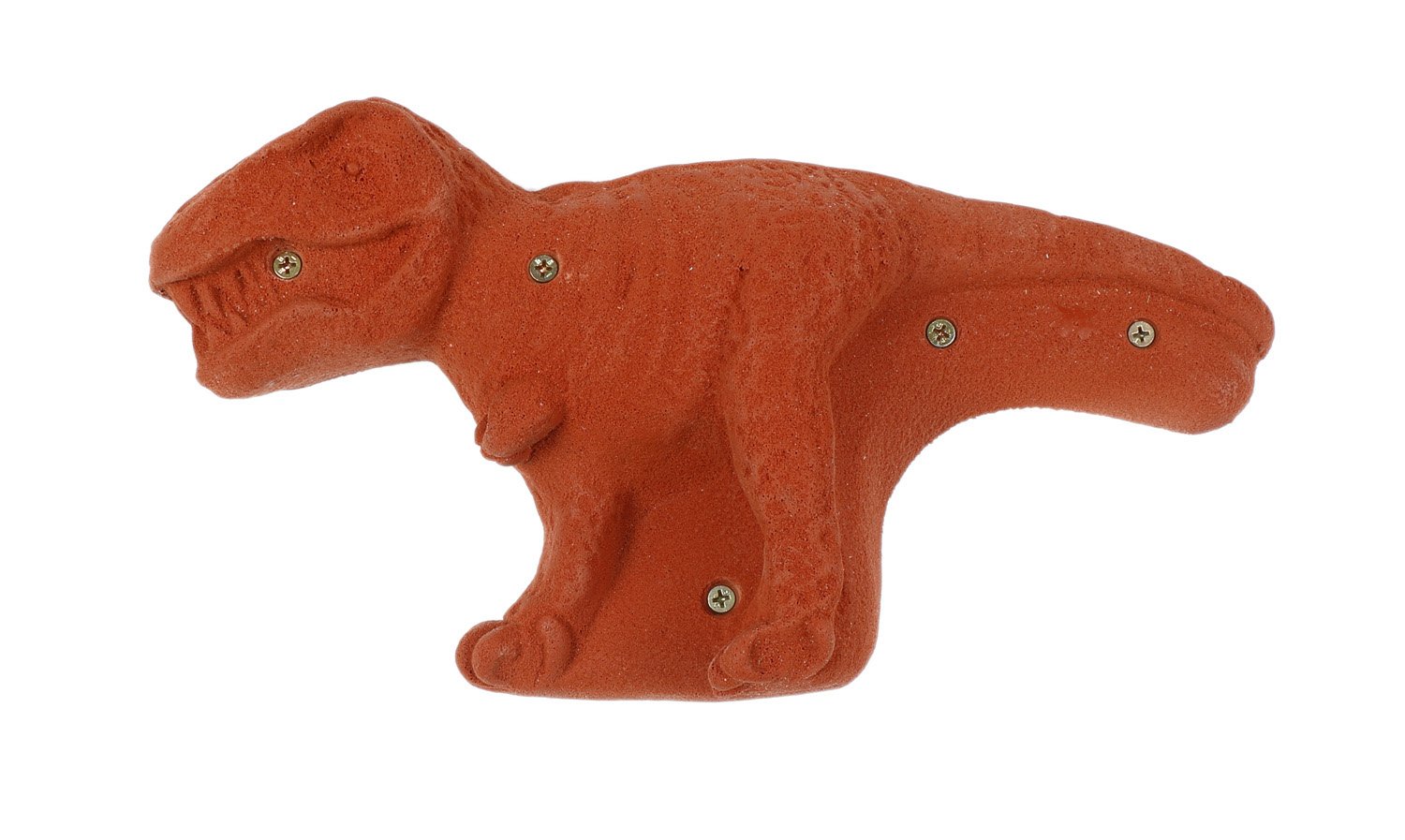 Atomik Rock Climbing Holds - Screw-On T-Rex Dinosaur Design in Rust Color for Indoor/Outdoor Climbing Walls - Perfect for Home Gyms, Climbing Training & Kids Play Areas