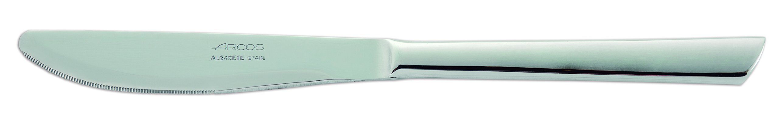 Arcos 570900-DUN14 Toscana-Box 12-Piece Stainless Steel Table Knife Set - 100mm (3.94 Inch) Silver Monoblock Design with Plastic Handle - Perfect for Restaurants, Catering & Home Dining