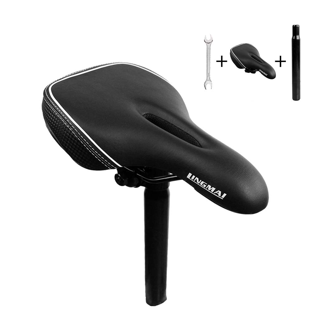 LINGMAI Kids Balance Bike Seat - Adjustable Toddler Bicycle Saddle for Boys & Girls 12