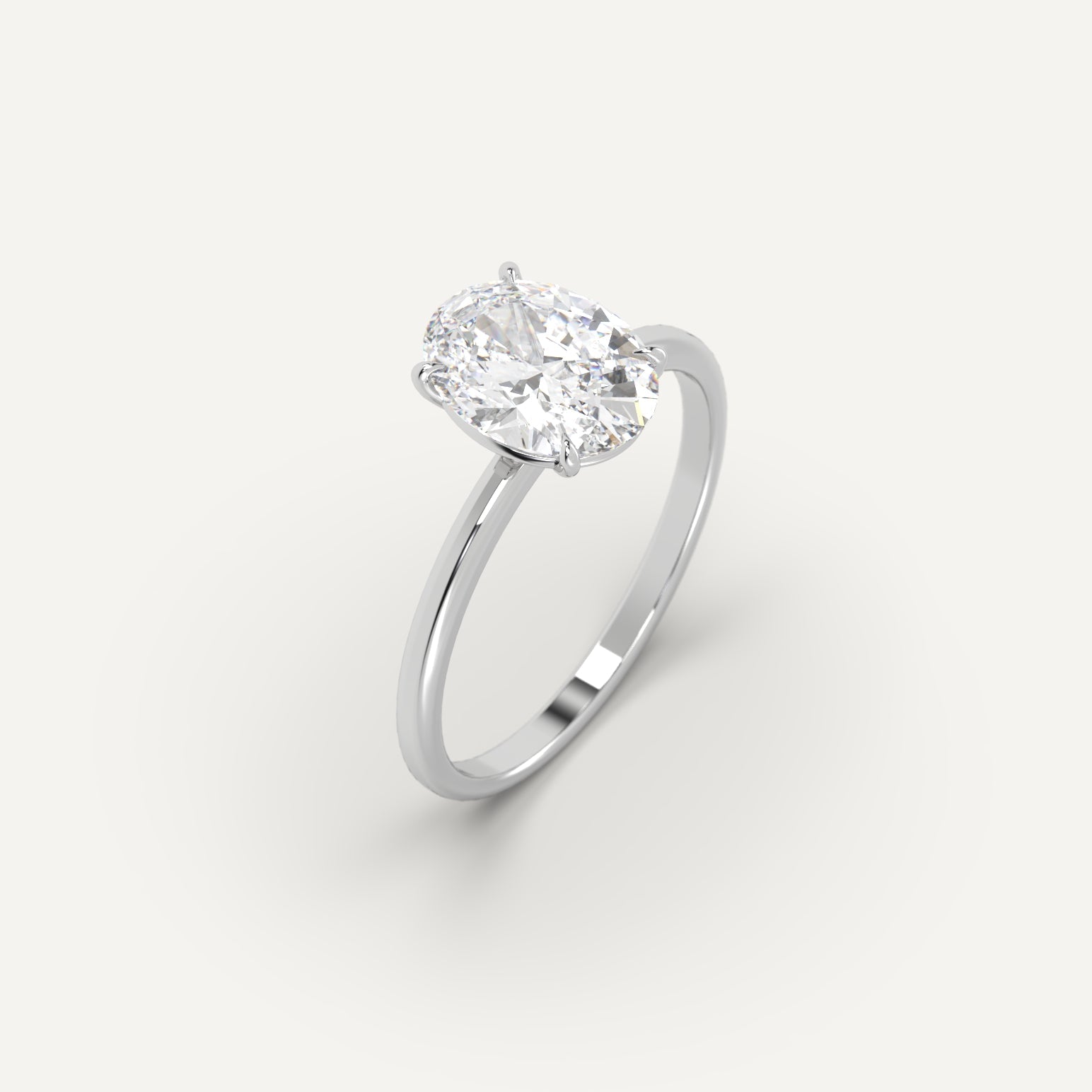 2 Carat Oval Cut Diamond Engagement Ring for Women - Elegant Solitaire Wedding Band, Anniversary Gift, Proposal Jewelry (Perfect for Bridal, Special Occasions & Everyday Luxury)