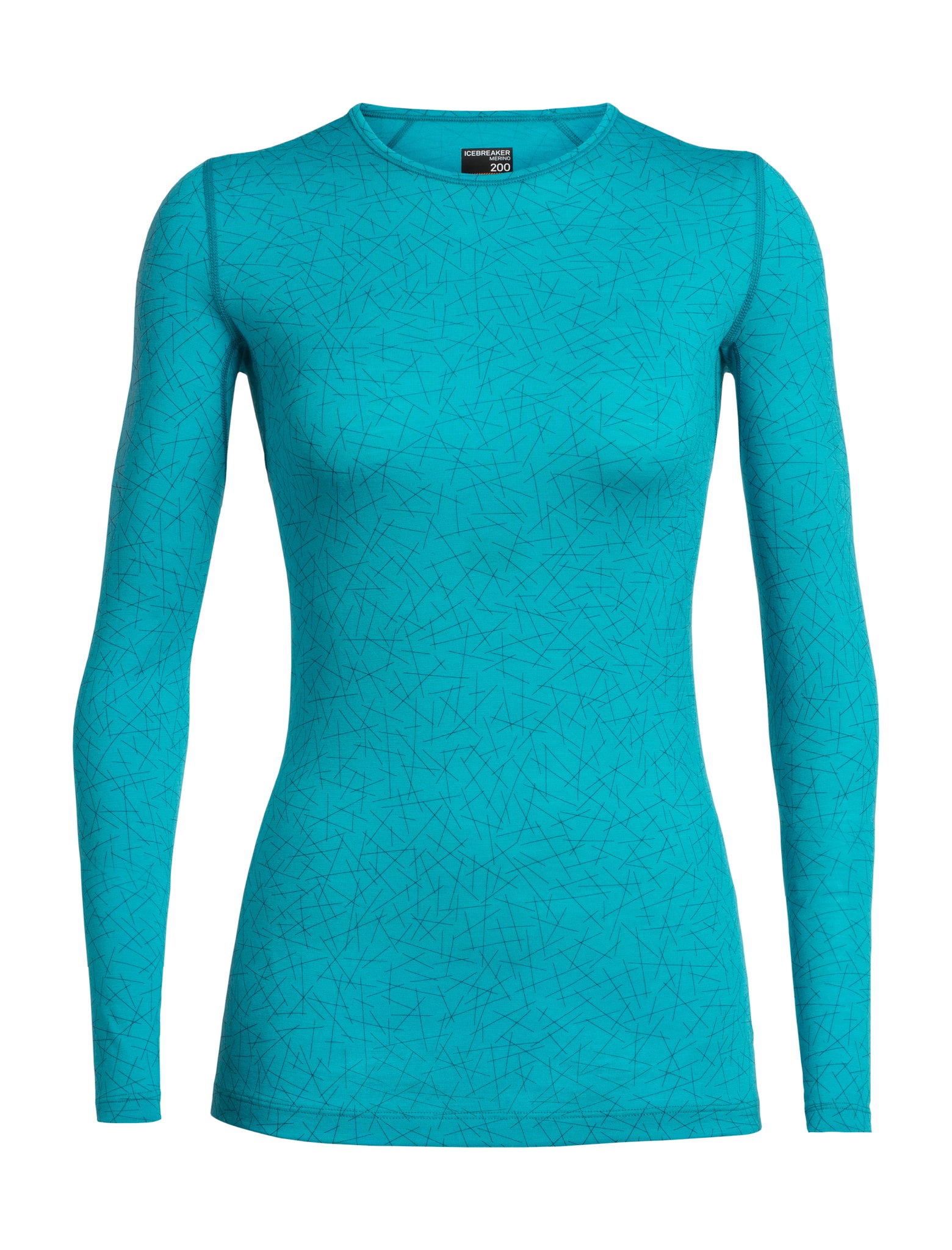 200 Oasis LS Crewe Sky Paths Women's Long Sleeve T-Shirt - Soft Cotton Casual Top for Everyday Wear | Perfect for Work, Weekend & Layering