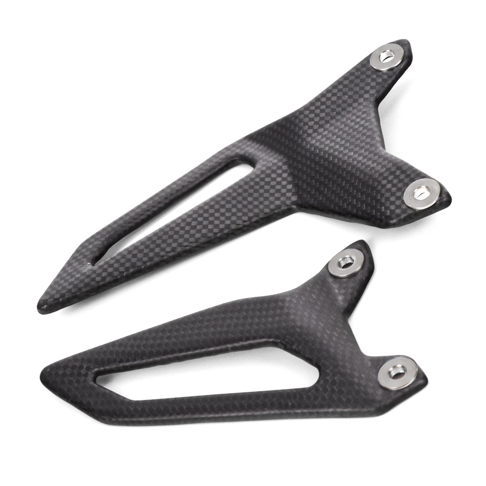 Carbon Fiber Footpeg Footrest & Heel Guard Protector for Ducati PANIGALE V2 899 959 1199 1299 - Front Brake Plate - Lightweight & Durable Motorcycle Accessory for Racing & Street Riding