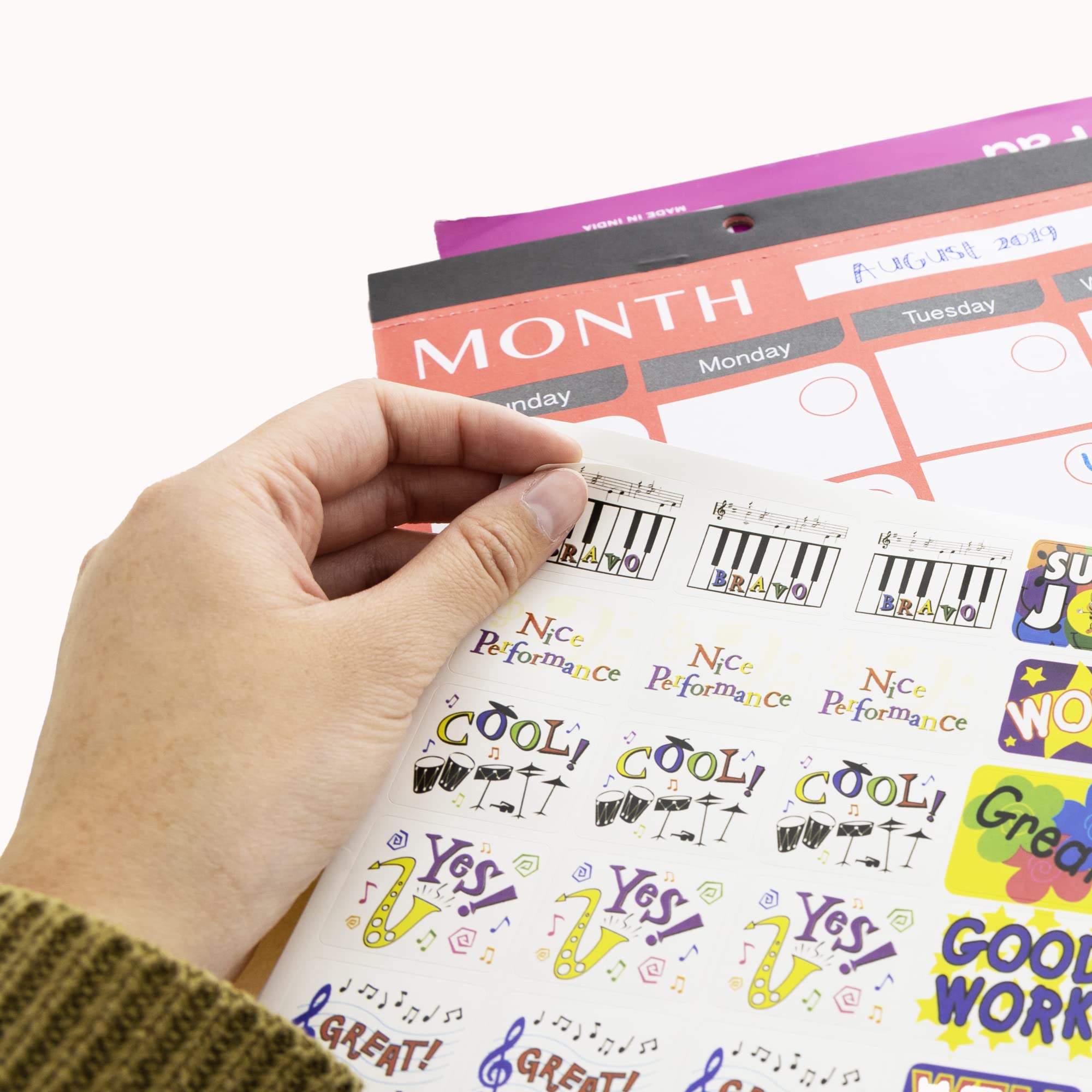 BAZIC Jumbo Reward Sticker Book with 700+ Motivational Stickers - Positive Words for Kids, Boys, Girls & Teachers - 24-Pack Classroom Supplies for Behavior Incentives, Homeschooling & Student Rewards
