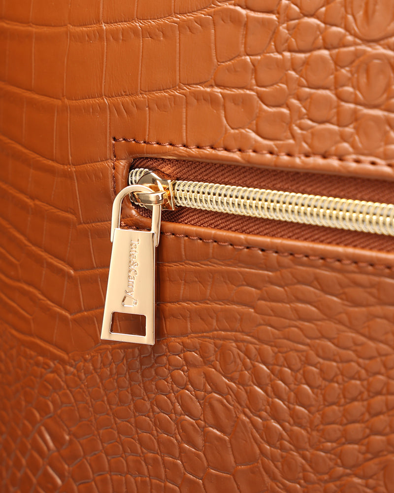 Apollo 2-Piece Luggage Set in Caramel Brown - Lightweight Spinner Suitcase for Travel, Business Trips & Vacations