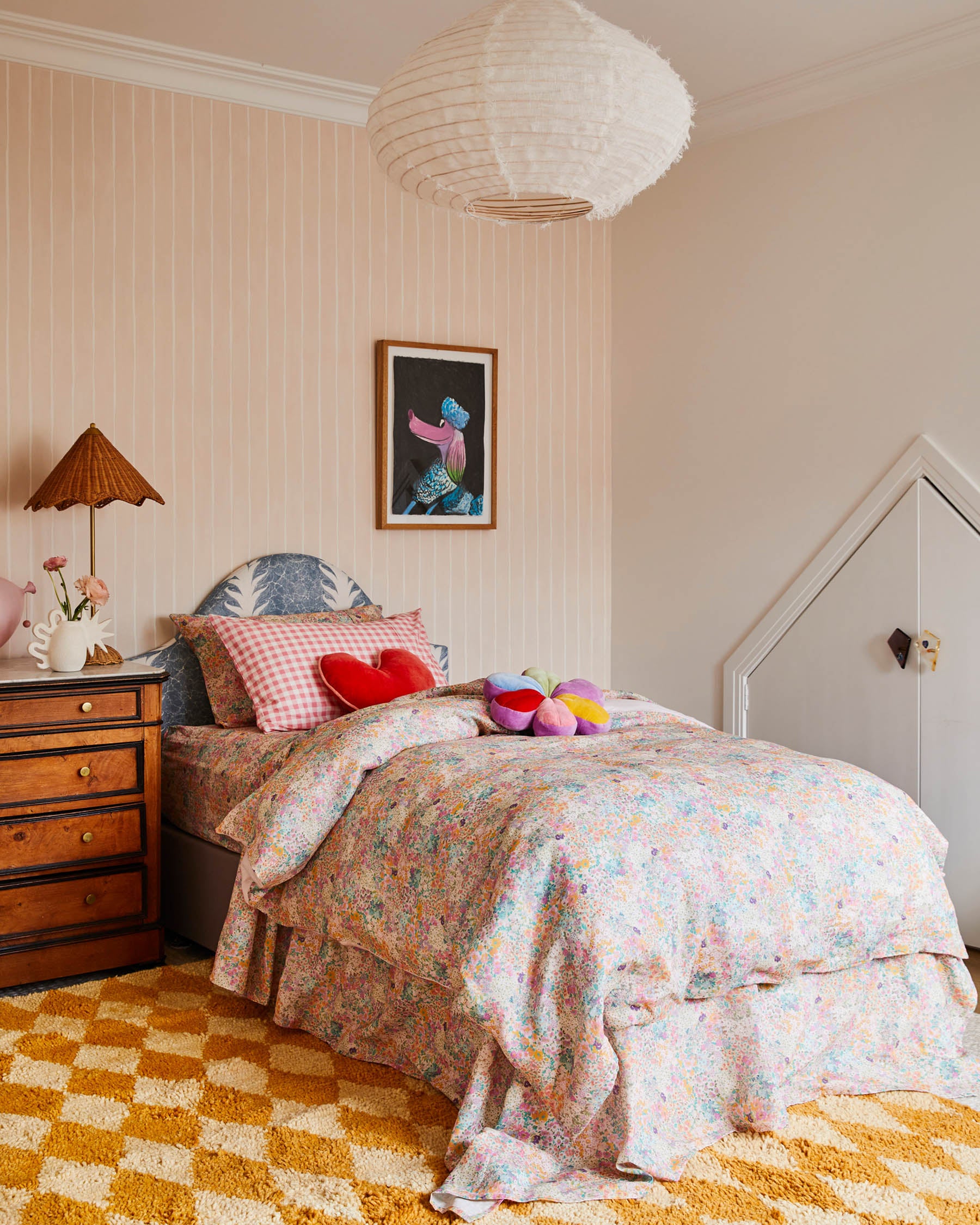 Organic Cotton Gingham Candy Pillowcases - Soft & Breathable Bedding for a Comfortable Sleep - Perfect for Home, Hotel, and Travel Use