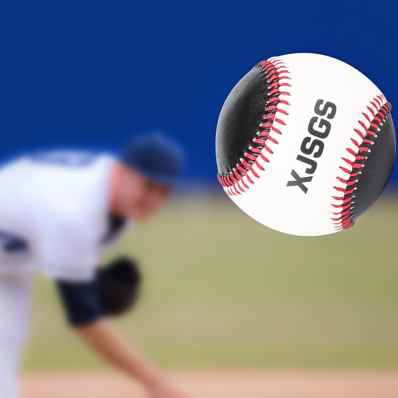 Official League Baseballs for Recreational Use - 9 Inch Standard Size Practice Baseballs for Indoor & Outdoor Training, Games & Sports Activities