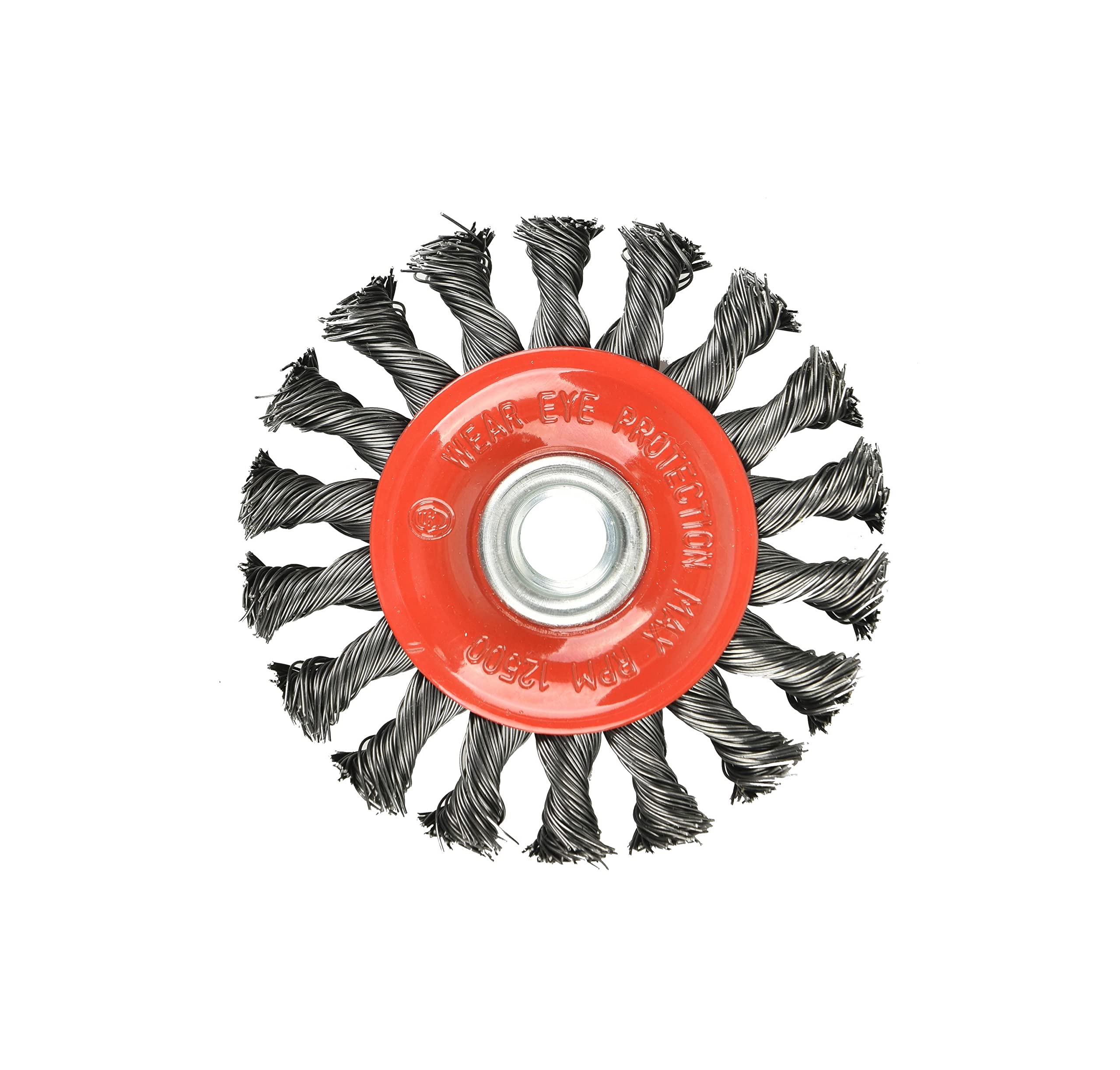 10 Pack 4 Inch Twist Knotted Wire Wheel Brush for Angle Grinders - 5/8