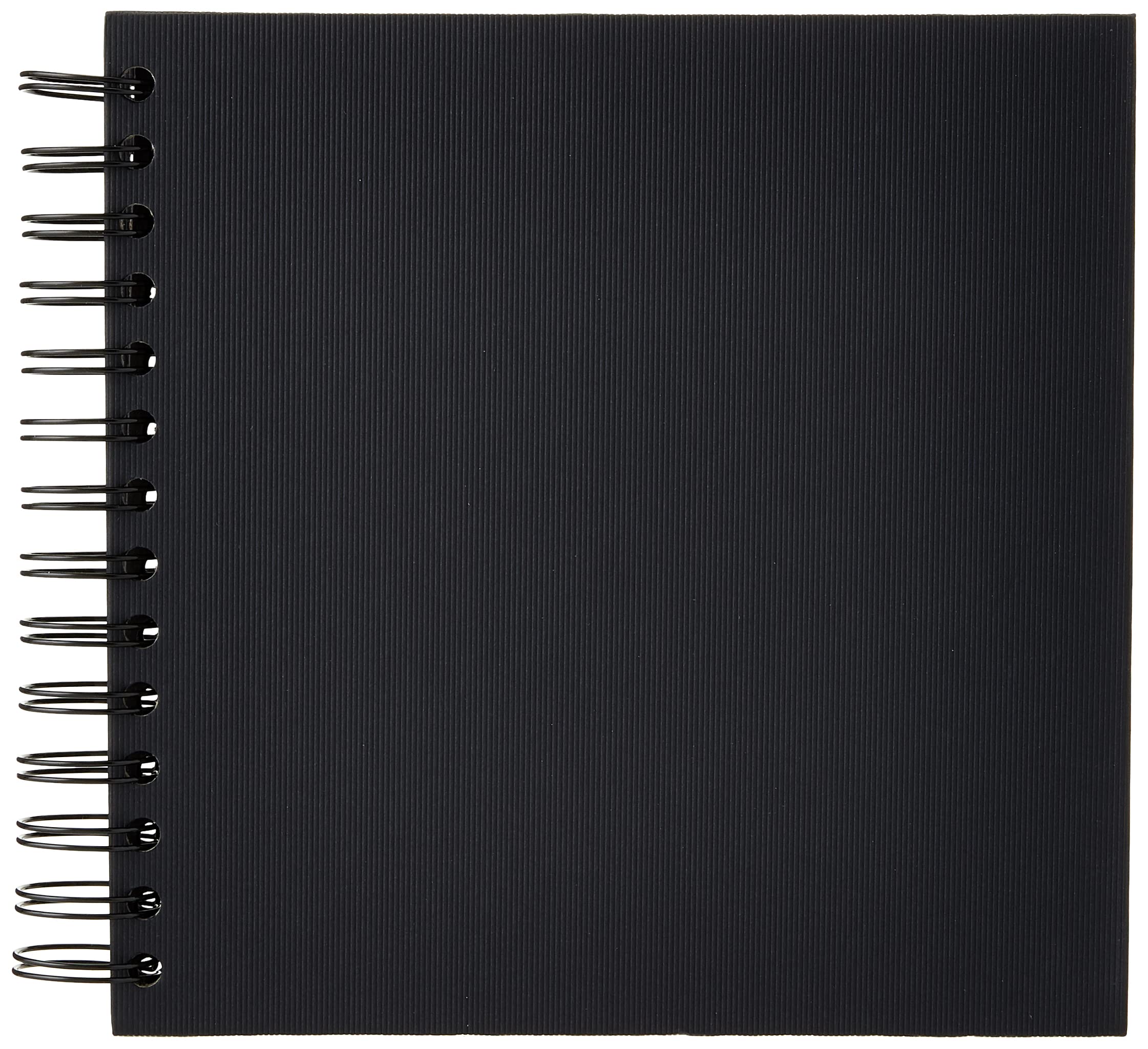 Rossler Soho 180 x 180mm Wire Bound Photo Album - Black (30 Sheets) | Perfect for Wedding, Baby & Family Memories | Scrapbooking & Photo Preservation