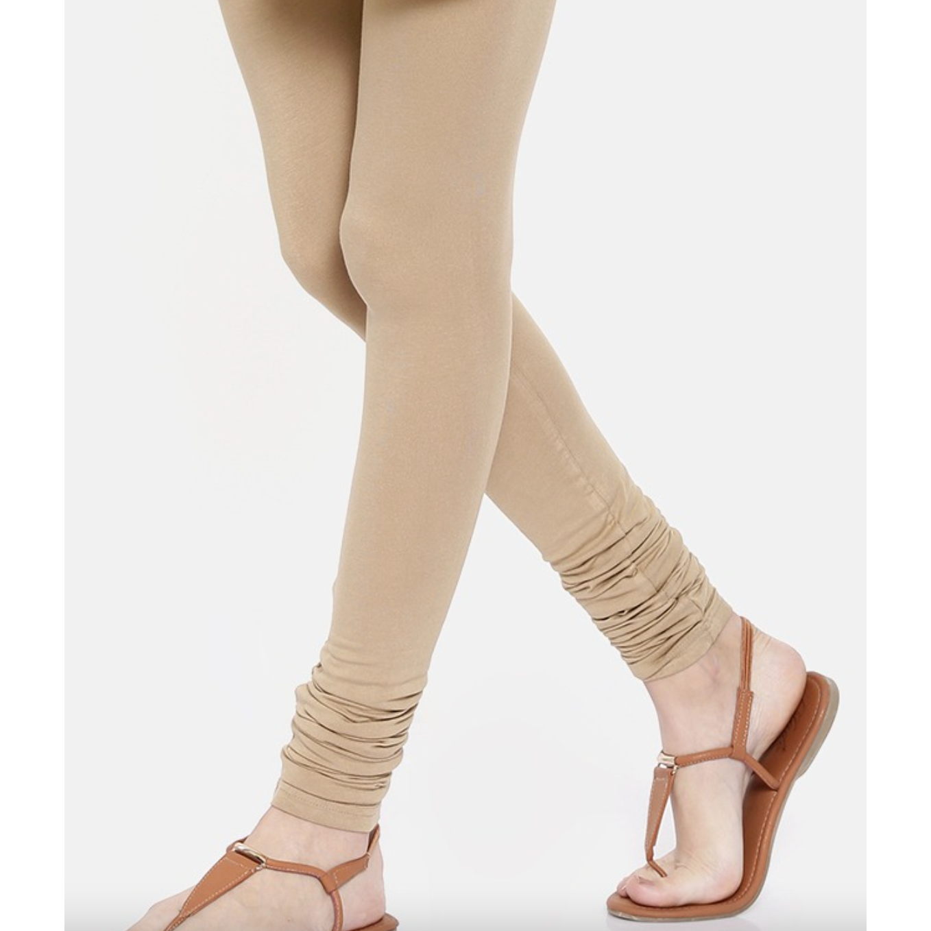 High-Waisted Beige Leggings for Women - Soft & Stretchy Yoga Pants, Workout Tights, Casual Lounge Bottoms | Perfect for Yoga, Gym, Running & Everyday Wear