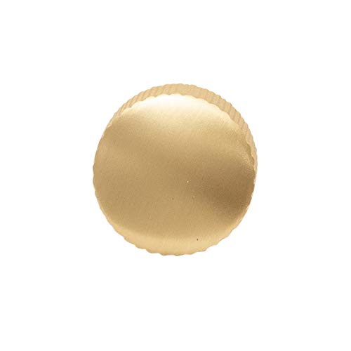 Belwith Keeler Verge Ridged Knob Satin Brass (5 Pack) - 7/8