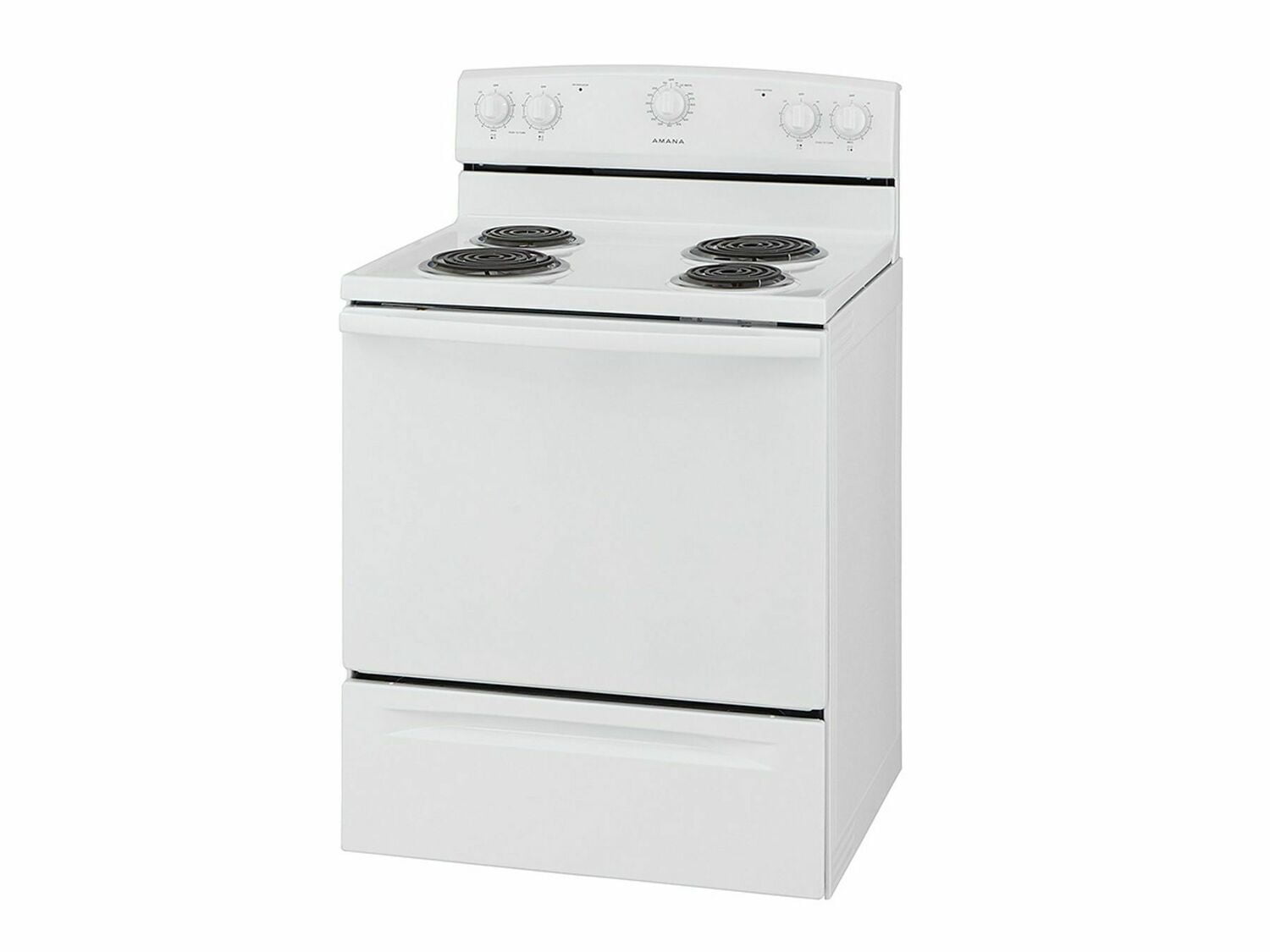 Amana ACR2303MFW 30-Inch Electric Range with Warm Hold Feature - White | Perfect for Home Kitchens & Small Restaurants