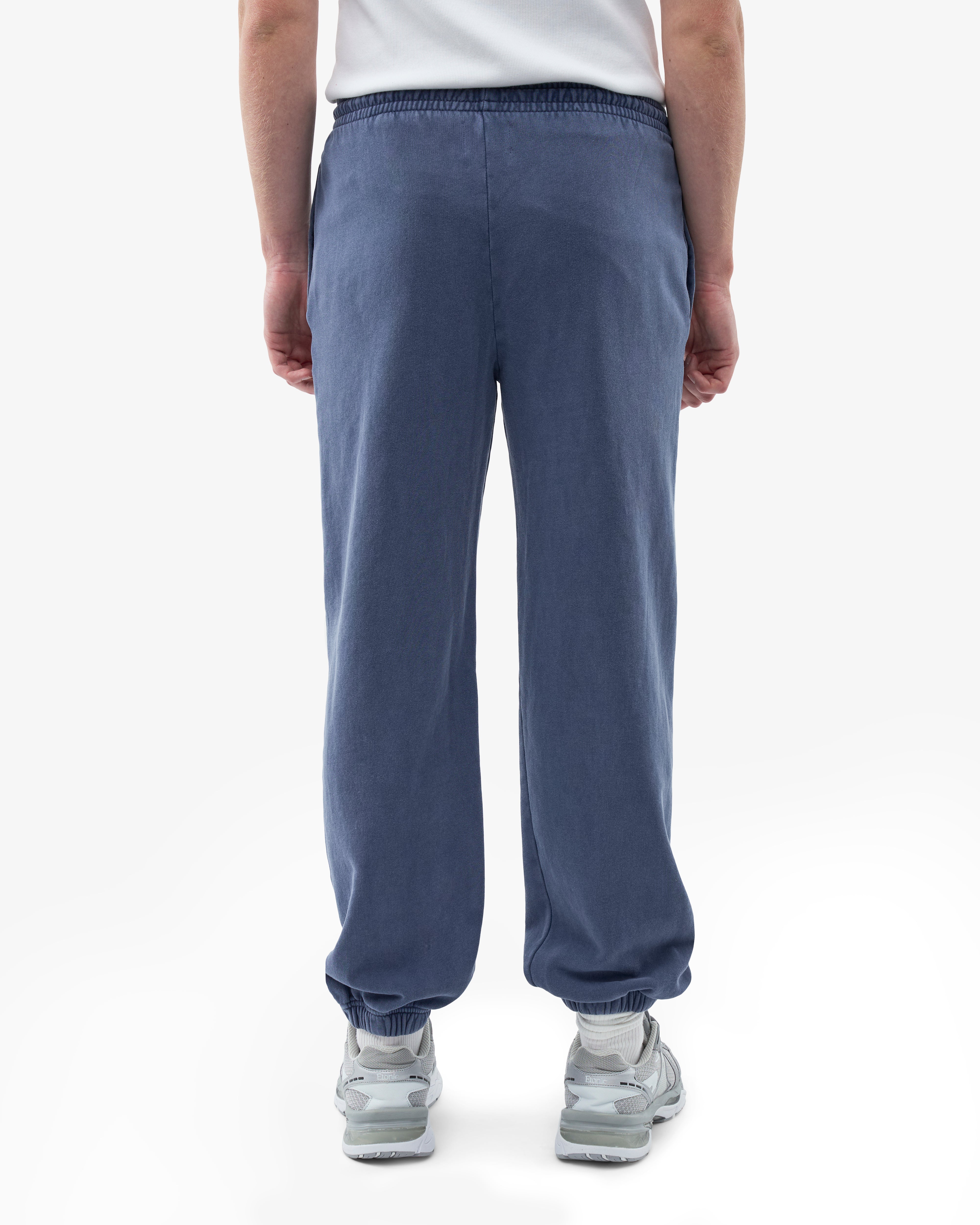 Organic Relaxed Sweatpants for Women - Soft Comfortable Lounge Pants in Neptune Blue - Perfect for Yoga, Home Wear and Casual Outfits