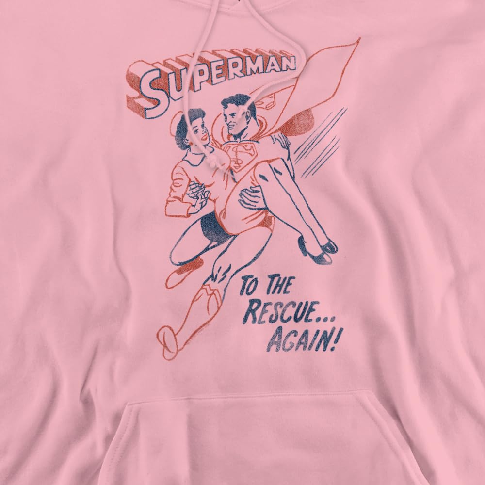 Superman Rescue Hoodie for Adults - Unisex Pullover for Casual Wear