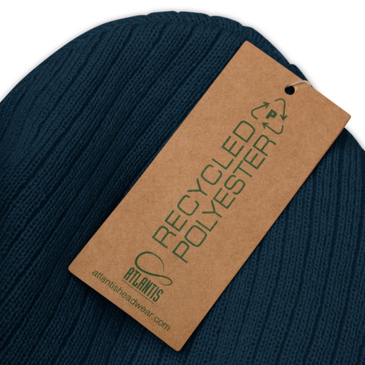 Sustainable 'Progress Not Perfection' Ribbed Knit Beanie - Eco-Friendly Winter Hat for Men & Women - Perfect for Outdoor Activities, Hiking, and Cold Weather Fashion