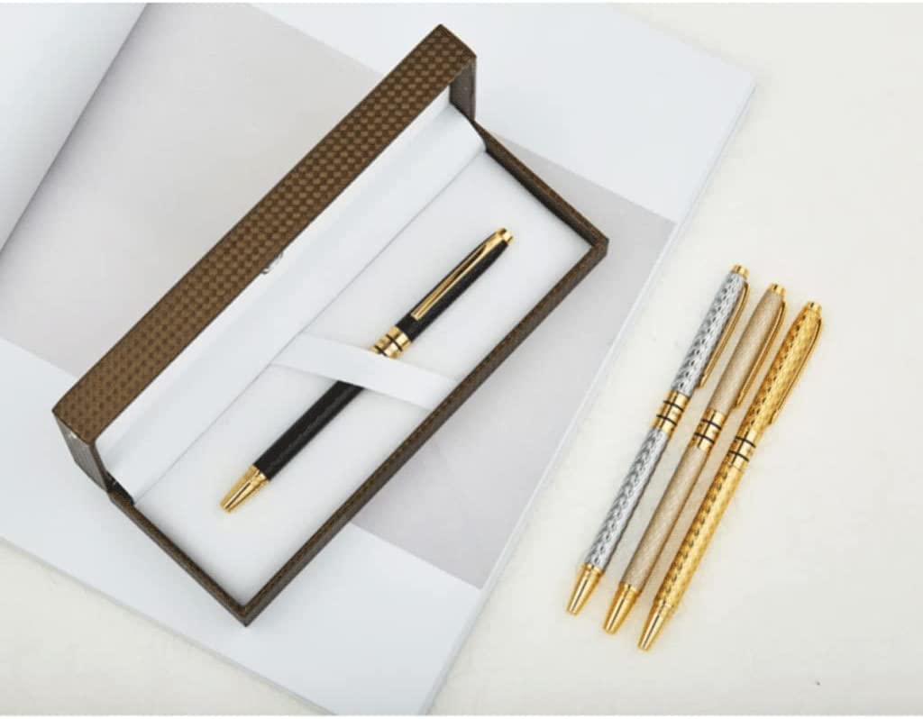 Premium 0.5mm Fine Nib Fountain Pen - Luxury Metal Writing Pen with Smooth Ink Flow, Elegant Gift Box for Men & Women | Perfect for Calligraphy, Journaling, Business Signatures & Special Occasions