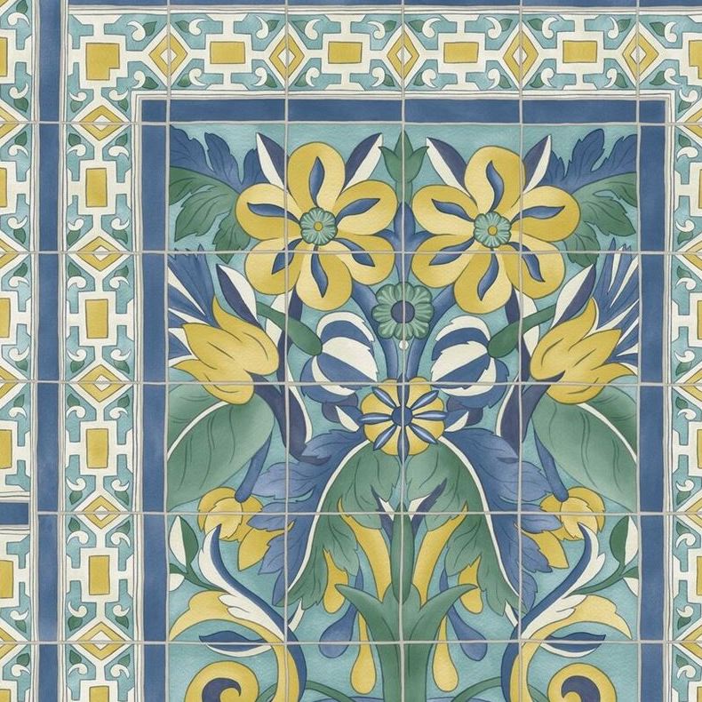 Triana Yellow Botanical Wallpaper by Cole & Son – Premium Peel & Stick Wallpaper for Living Room, Bedroom & Home Decor