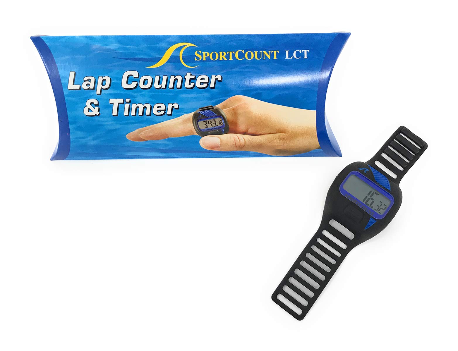 SportCount Combination 90010 Lap Counter & Timer - Blue - Track Swimming & Running Workouts - Perfect for Coaches and Athletes Training Sessions