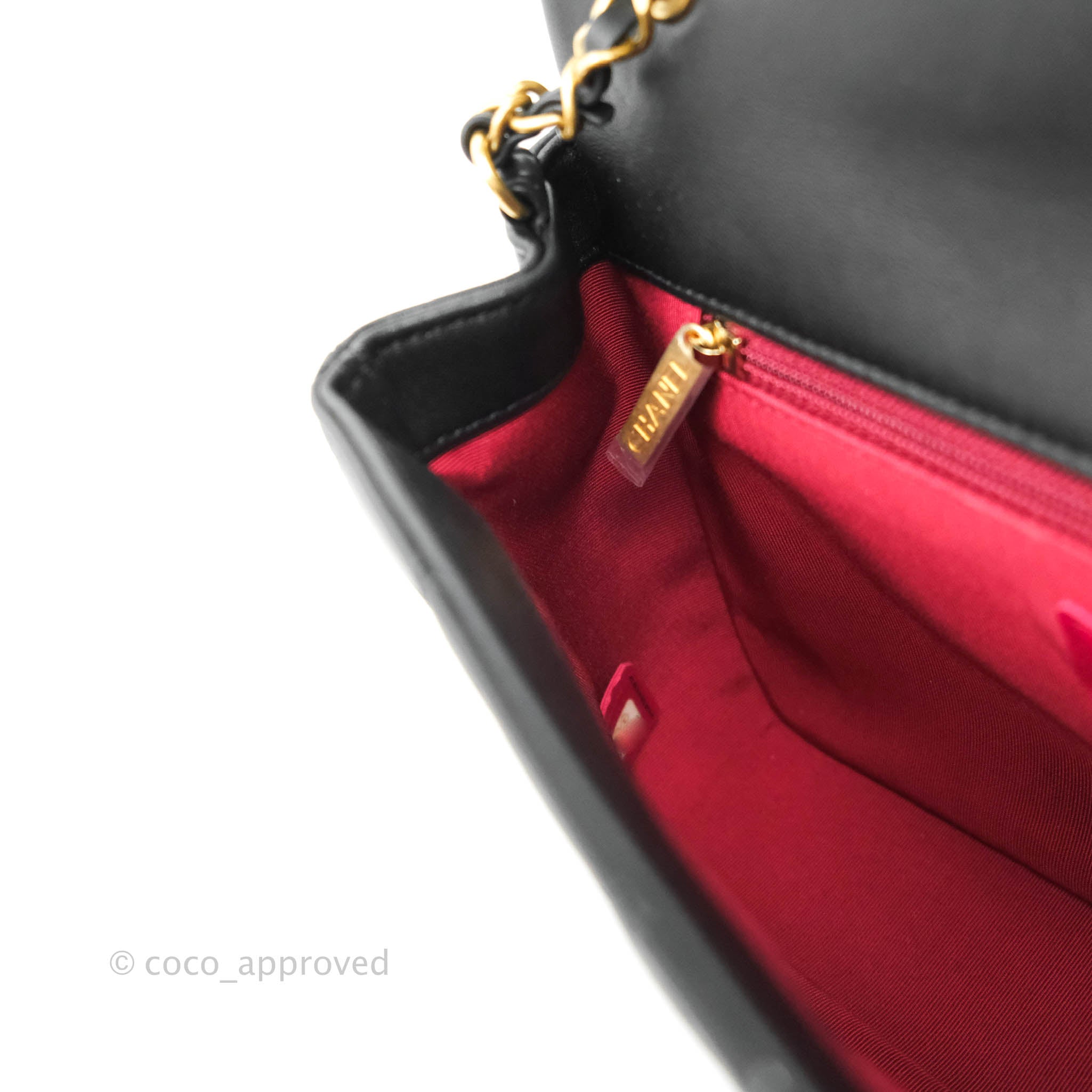 Chanel Circular Handle Flap Bag Black Lambskin with Aged Gold Hardware - Luxury Crossbody Purse for Women, Perfect for Evening Events & Date Nights
