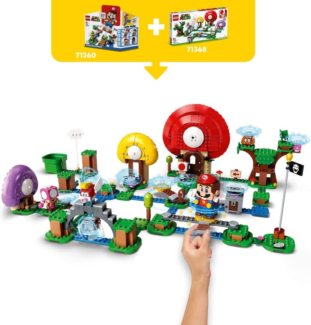 LEGO Super Mario Toad's Treasure Hunt Expansion Set 71368 - Interactive Building Toy for Kids Ages 6+ | Perfect for Creative Play, Birthday Gifts & Mario Fans Collection