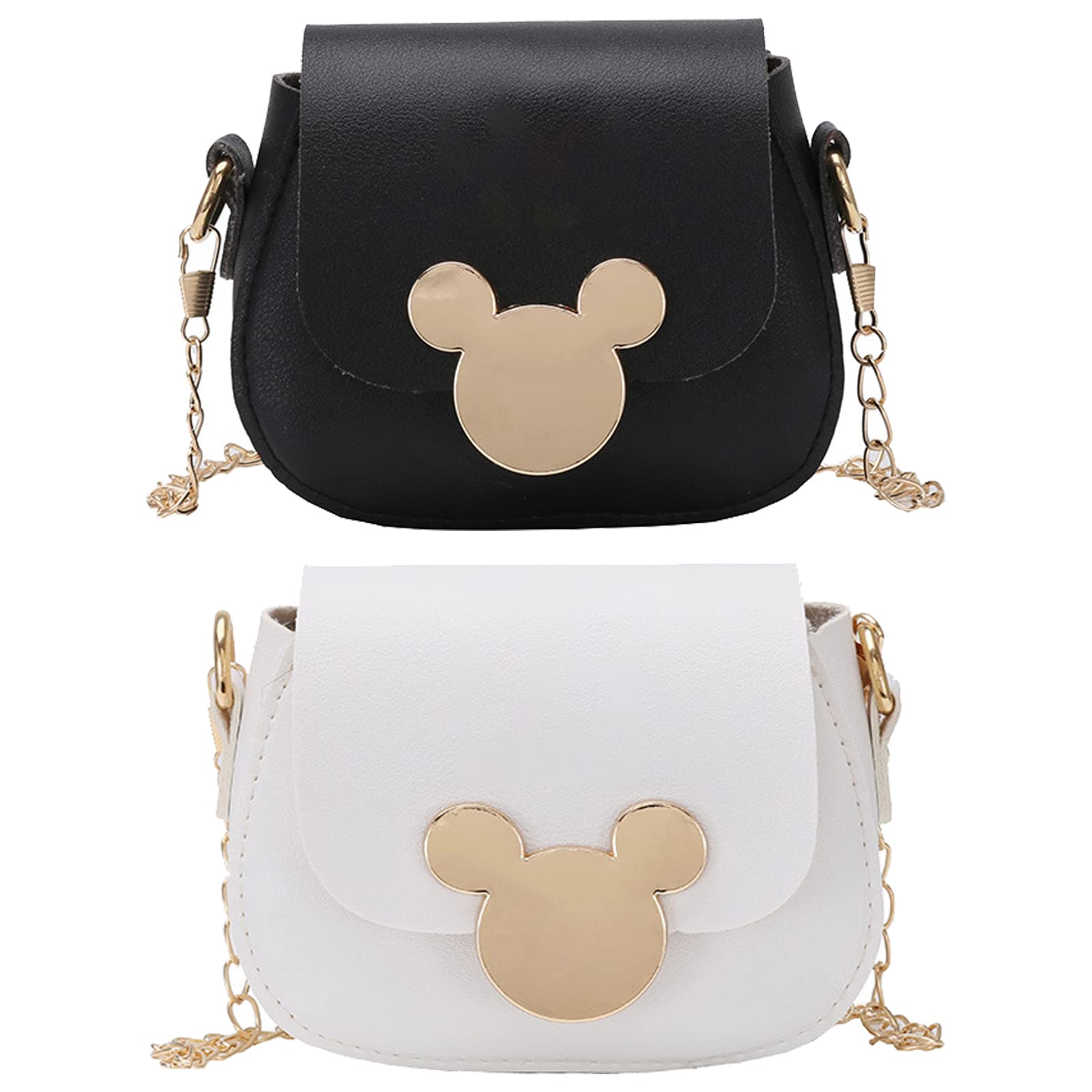 SOTOGO 2-Piece Little Girls Purse Set - Princess Toddler Handbag & Mini Crossbody Shoulder Bag for Kids | Perfect for Birthday Gifts, Dress-Up Play, and Special Occasions